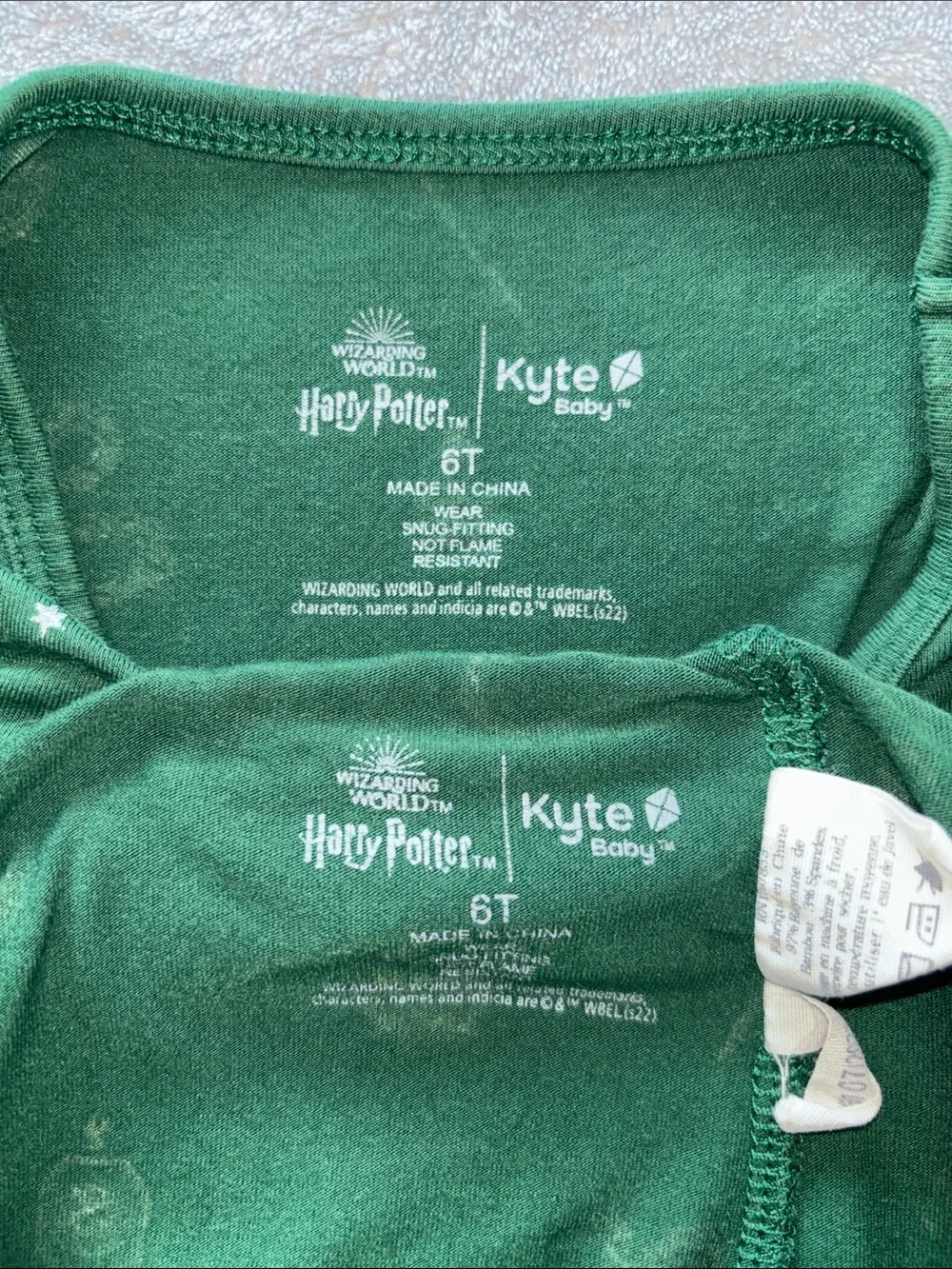 Kyte Baby Slytherin Harry Potter bamboo pajamas set 6T